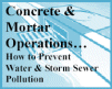 Concrete & Mortar Operations